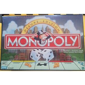 MONOPOLY Deluxe Edition (1998) – Factory Sealed – Vintage Parker Brothers Board